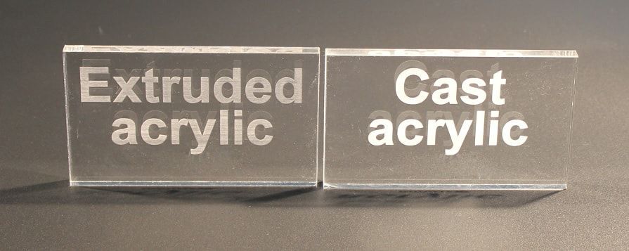 Was sind die Unterschiede zwischen gegossenem Acryl und extrudiertem Acryl?
