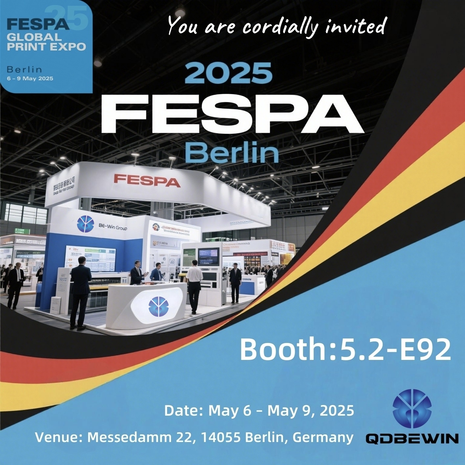Qingdao be-win, um in der FESPA 2025 Berlin zu präsentieren-Stand 5.2-E92