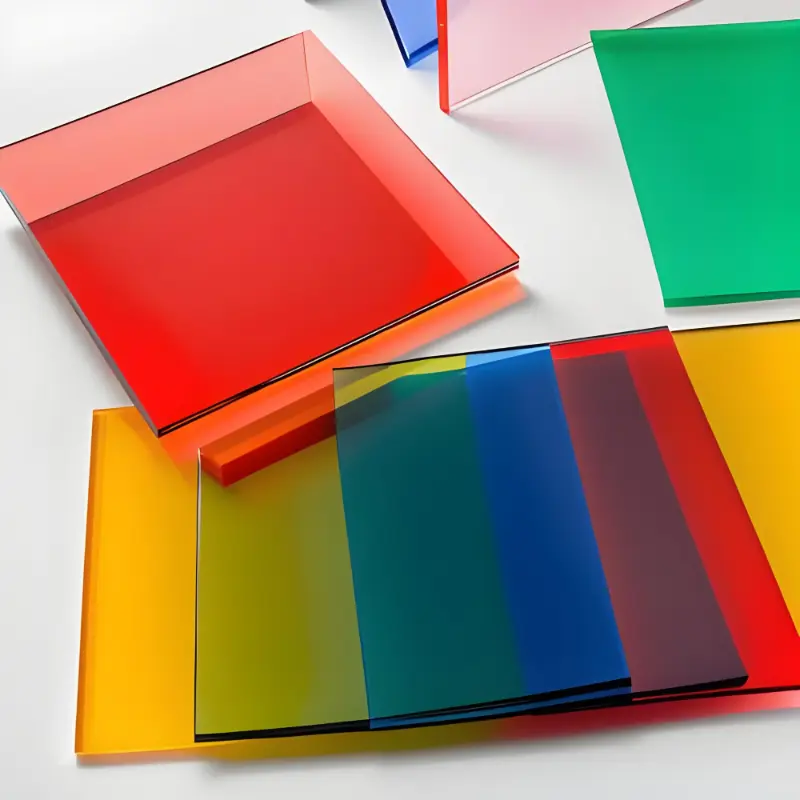 Farbige, durchscheinende Acrylplatte