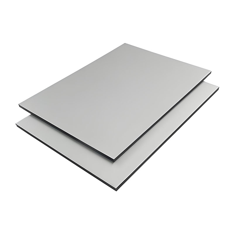 Silberne Aluminium-Verbundplatte